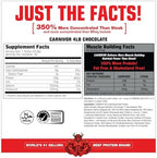 MuscleMeds CARNIVOR Beef Protein Isolate Powder, Muscle Building, Recovery, Lactose Free, Sugar Free, Fat, Free, 23g Protein, Halal Certified, Chocolate, 56 Servings