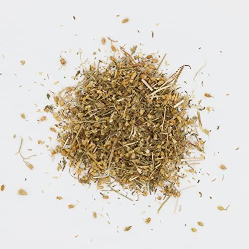 MagJo Naturals Yarrow Leaf & Flower, Dried, Cut and Sifted Achillea millefolium (4 oz)