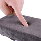 Aloudy Ergonomic Memory Foam Office Chair Armrest Pads, Comfy Gaming Chair Arm Rest Covers for Elbows and Forearms Pressure Relief(Set of 2) (Gray)