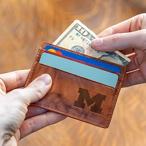 Rico Industries NCAA Standard Embossed Leather Credit Cart Wallet