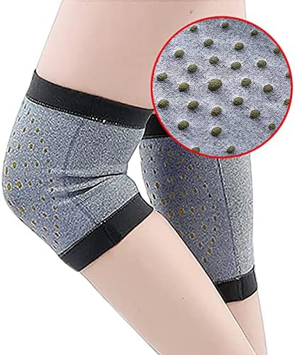 Self Heating Knee Brace for Women Men Stretchy Warm Wool Wormwood Compression Sleeve Knee Support Hot Therapy Pads for Knee Injury Arthritis Joint Pain Soreness Cramps Meniscus Pain Muscle pain Relief