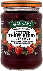Mackays Scottish Three Berry Preserve (340g) - Pack of 2