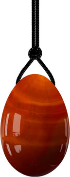Natural Rose Quarts Yoni Egg Set Obsidian Kegel Exercise Jade Egg Crystal Balls Jade Yoni Egg,Carnelian,45x30mm