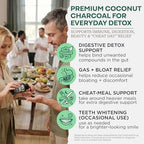 Wild Foods Activated Charcoal Capsules | 100% Organic Coconut Shells Active Tablets | Lab Tested & Non-GMO Pills | Made in USA (120 Capsules)