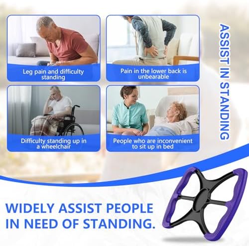 Lift Assist for Elderly,Aids for Disabled and Elderly with No-Slip Grip Handles,Standing Aids & Supports to Transfer Elderly, Senior, Bariatric, Patient Or Disabled,As Seen On Tv(Purple)