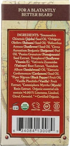 Badger Beard Oil, Babassu & Jojoba, Certified Organic, Premium Beard Conditioner, Beard Oil for Dry Skin, Beard Oil for Long Beards, Facial Hair Oil, 1 fl oz Glass Bottle