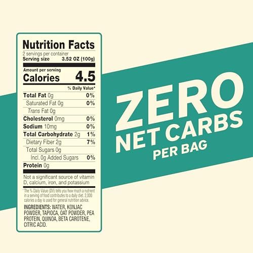 It’s Skinny Pappardelle Pasta – Low Carb Pasta, Gluten Free, Keto & Vegan-Friendly, Shirataki Konjac, Sugar-Free, High in Fiber, Only 4.5 Calories Per Serving, Ready in 2 Minutes (6 Packs)