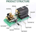 HiHydro 280W 110V Pearl Drilling Machine Driller Full Set Drill Holder for Shell Coral Amber Stone Jewelry Tools
