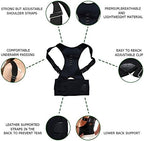 Thoracic Back Brace Posture Corrector- Magnetic Lumbar Back Support Belt-Back Pain Relief, Improve Thoracic Kyphosis, for Lower and Upper Back Pain Men & Women (Black, X-Large)