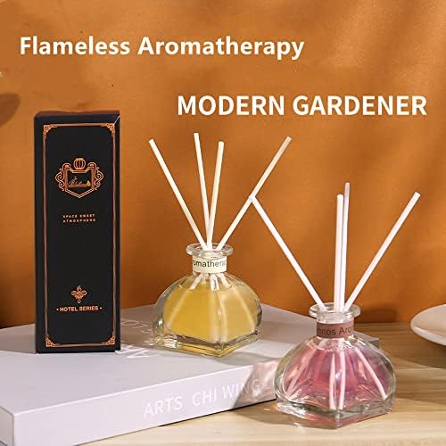 Lavender Diffuser Set of 2, Scent Sticks, Room Air Fresheners, 2 Bottles Aromatherapy Essential Oil Set, for Bathroom Bedroom Office, Gift Sticks Defusers with 1.8oz Essential Oils Each Bottle