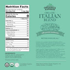 HQOExpress Organic Northern Italian Seasoning – Non GMO, Kosher, USDA Certified Organic Dried Herb Mix with Rosemary, Oregano and Basil Leaves for Pastas, Pizza and Meatballs, 12 oz. Chef Jar