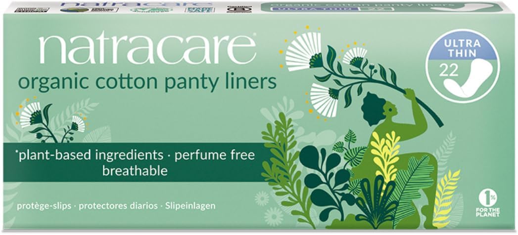 Panty Liners, Cotton, 22 ct, 3 Pack