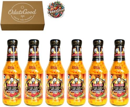 Baron West Indian Hot Sauce 14oz (397g) 6-Pack – Product of St. Lucia – Curated & Packaged by ODatzGood