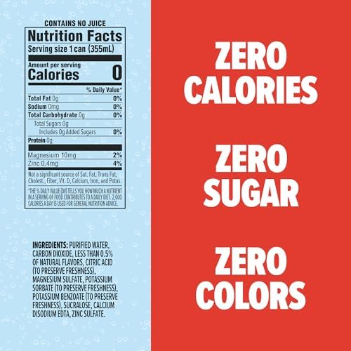 SPLASH REFRESHER Sparkling Water, Blood Orange - 8-Pack, 12 Fl Oz Cans - Flavored Carbonated Seltzer Water with Electrolytes, Zero Sugar & Zero Calories