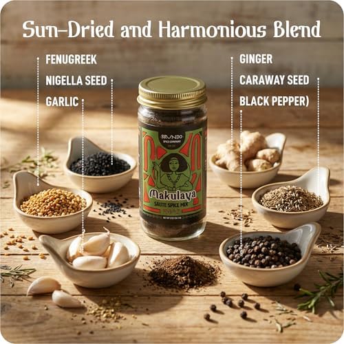 Brundo Ethiopian Spice Company | Makulaya | Authentic Ethiopian Sautee Spice Blend & All Natural East African Seasoning (2 oz) | NON GMO | No Preservatives | Made and Imported from Ethiopia |