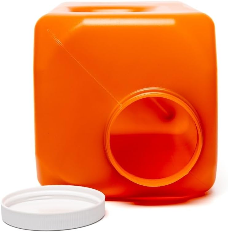 Vakly 24-Hour Urine Collection Bottle 1 – Large Graduated Container with Easy-Grip Handle, Wide Opening & Screw-On Cover for Overnight Collection