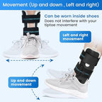 Velpeau Air Gel Foam Ankle Stabilizer Support Brace for Sprained Ankle, Ligament Injury, Tendonitis, Adjustable Rigid Stirrup Ankle Splint for Women and Men (Inflatable Version, Large, Left Foot)