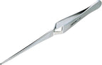 Hozan P-89 Reverse Action Tweezers, Total Length: 6.5 inches (165 mm), Maximum Opening Width: Approx. 0.8 inches (20 mm), Tip Width: 0.1 inches (2 mm), General Purpose Type, Straight Type
