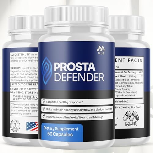 (2 Pack) Prosta Defender Capsules, Official Prostadefender Pills with All Natural Ingredients, Advanced Overall Health and Wellness Supplement, Natural Maximum Strength Vitamin Formula (120 Capsules)