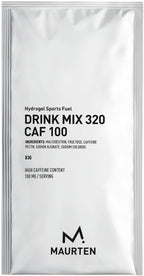 Maurten Drink Mix 320 CAF 100 - Box of 14 Sachets - High-carb sports drink with 80g carbohydrates & 100mg caffeine per serving - hydrogel for endurance, no preservatives, vegan & gluten-free