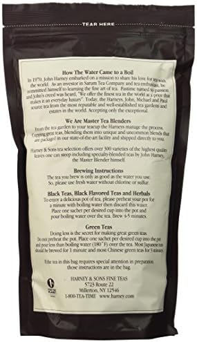 Harney & Sons Bag of Sachets, Green Hot Cinnamon Spice 50 Count