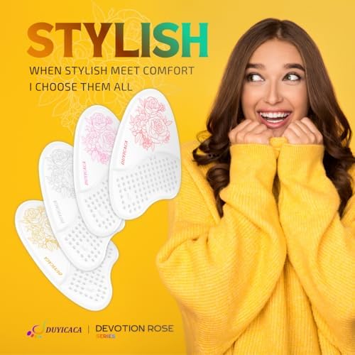 Ball of Foot Cushions for Women: Metatarsal Pads Forefoot Gel Inserts for High Heels, Non Slip Shoe Pads Stop Sliding Forward, Cushion Ball of Foot Pain Relief for Heels Sandals Pumps