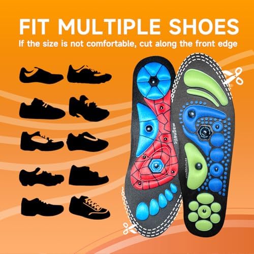 Orthopedic Acupressure Massage Insoles for Men and Women - Helps Promote Blood Circulation and Relieve Fatigue Orthopedic Acupoint Massage Insoles with Magnetic Technology, Feet and Arch Support