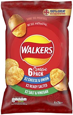 Walkers Crisps Classic Variety Multipack Crisps, 150 g