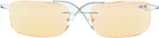 CessBlu Rimless UV Blue Light Filter Glasses Titanium Computer Eyeglasses Men Reading