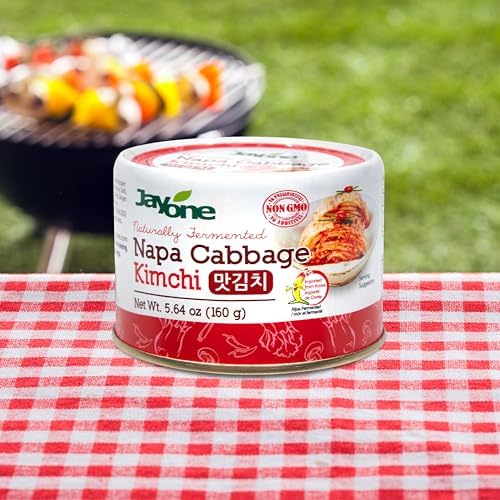 Korean Canned Kimchi, Napa Cabbage Kimchi, Naturally Fermented, Non-GMO, No preservatives, No additives- (5.64oz)