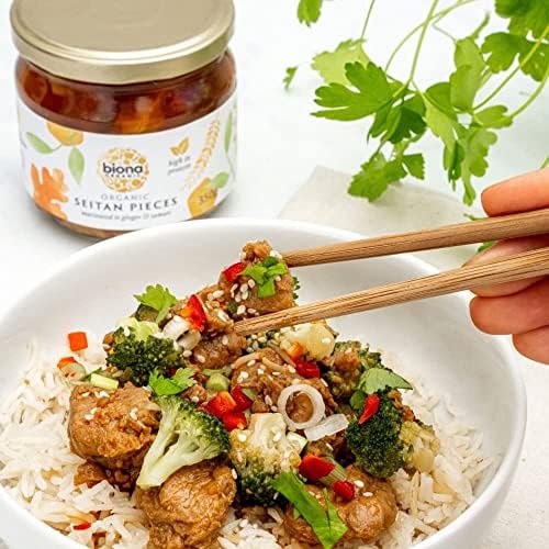 Biona Organic - Seitan Pieces (in Soya Sauce & Ginger) - 350g