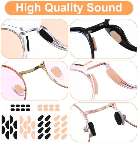 48 Pairs Eyeglass Nose Pads Soft Cushion, Nose Pads for Glasses Ultra Soft & Lightweight Eyeglass Cushions for Noses, Replacement Pad for Eyeglasses & Sunglasses