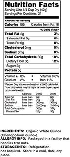 Terrasoul Superfoods Organic White Quinoa, 6 Lbs - Pre-washed | Gluten-free | Plant Protein