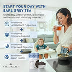 Earl Grey Loose Leaf Tea – Premium Black Tea with Citrus Bergamot – Aromatic Loose Leaf Earl Grey Tea in Convenient Resealable Bag – An Ideal Gift for Discerning Tea Enthusiasts - 4 oz