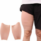 Silicone Fake Legs Set, 1 Pair Realistic Silicone Thigh Pads Leg, Corrector Wearable Fake Calf Silicone Calf Sleeves Onlays for Crooked Or Thin Legs Soft Lifelike Natural Look and Feel(Large)