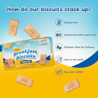 ChocZero Toasted Oat Breakfast Biscuits – No Added Sugar, Keto & Gluten Free High Fiber Snack Cookies, 30 Per Box (9 oz)