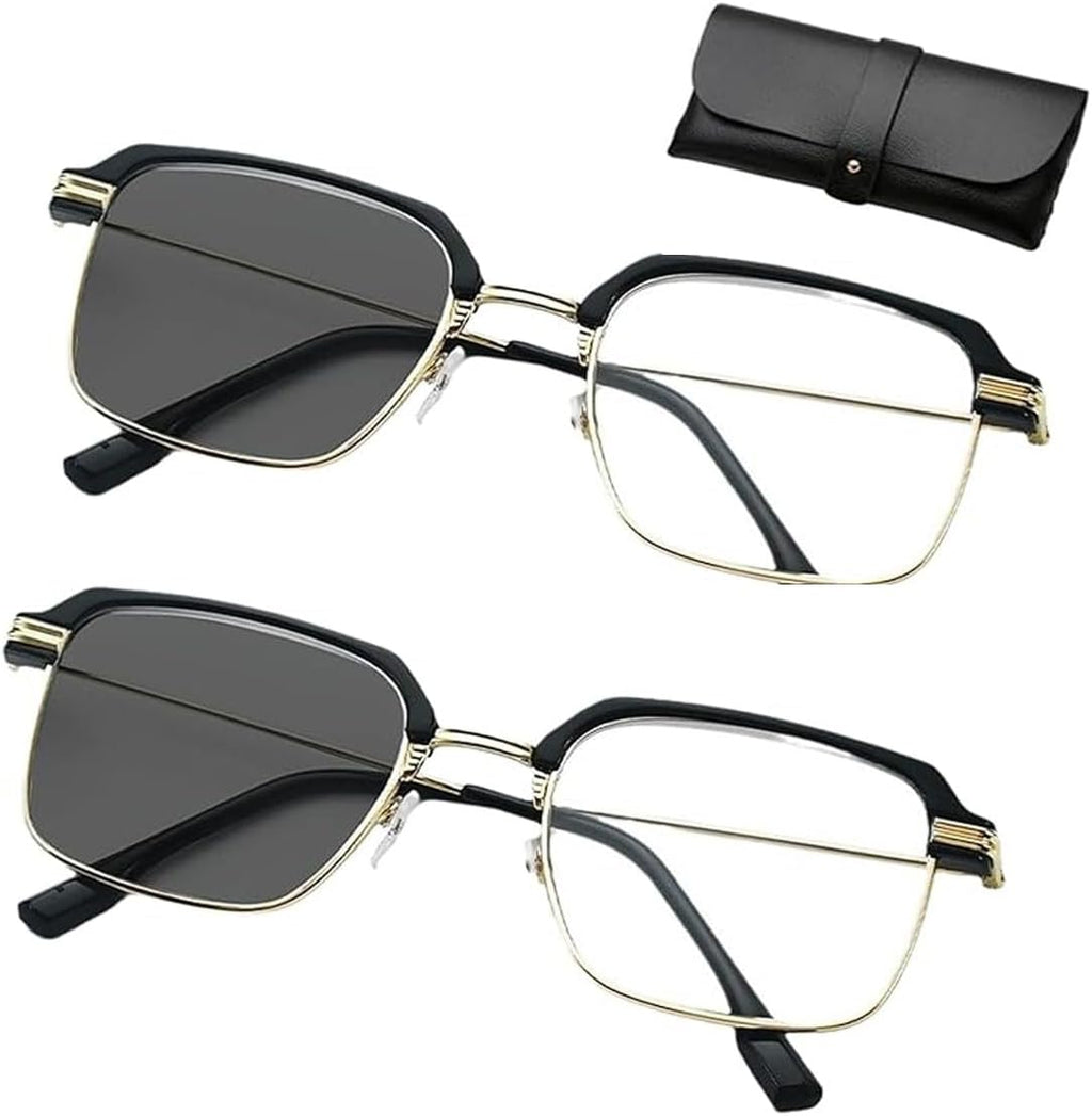 Smart Zoom Reading Glasses Distance&near Progressive Multi-focus for Women Men, Auto Focus Glasses Self Adjusting