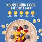 Slurrp Farm Jumbo Rolled Oats | High Fiber & Protein Whole Grain Oats | No Added Sugar, No Preservatives | Ideal for Breakfast Porridge, Overnight Oats & Baking | 17.64 Oz (500g)