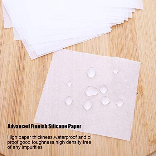 Patelai 1500 Pcs Parchment Paper Squares 2.75 x 2.75 Inch Small Hamburger Patty Paper Nonstick Precut Wax Papers Bamboo Steamer Liner for Burger Patty Pancakes Cookies Candy Dumplings Baking Cooking