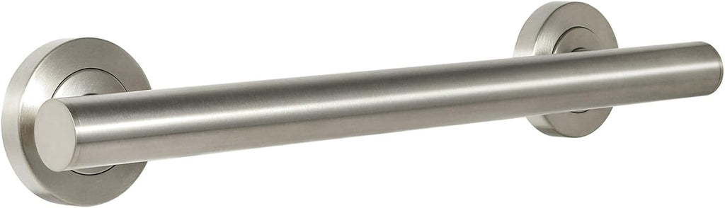 Lava Odoro Shower Grab Bar, Modern Stainless Steel Handicap Grab Bar for Bathtubs and Showers, Shower Safety Bar for Seniors Disabled, ADA-Compliant (Brushed Nickel, 18 Inch)