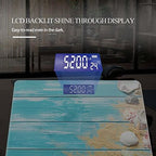 Weight Scale Digital Scale for Body Weight Bathroom Scales Personalized Scale for Body Weight 400 lbs with Large Backlit Display Easy Read - Beach Boat Deck Shells