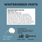 SIMPLY MINTS Natural Wintergreen Breath Mints, 6 Pack (180 Pieces), Made With Real Wintergreen Oil | Aspartame-Free, Sorbitol-Free, Xylitol-Free, Vegan, Kosher, Non-GMO