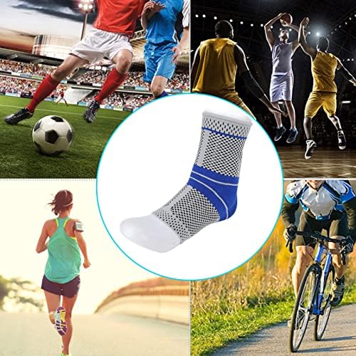 Ankle Brace, Sports Ankle Braces Adjustable Breathable Ankle Stabilizer Silicone Ankle Sleeve Support for Sprains Strains Sports Ankle Support Men Women Ankle Stabilization Braces(M)