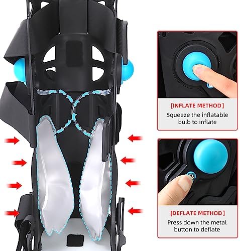 Tall Walker Fracture Boot Inflatable Walking Boot Air Cam Walker Brace Orthopaedic Boot for Sprained Ankle, Foot Pain Recovery, Calf fracture, Broken Foot, Achilles Tendonitis (S)