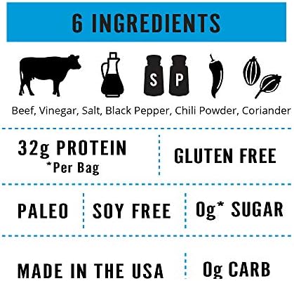 Garlic Kalahari Biltong, Air-Dried Thinly Sliced Beef, 2oz (Pack of 1), Sugar Free, Gluten Free, Keto & Paleo, High Protein Snack