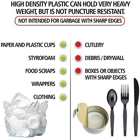 Aluf Plastics HCR-303713C High Density Star Sealed Coreless Roll Bags, 30 gal, Polyethylene, 30" x 37", Clear (Pack of 500)