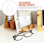 GLEAVI Silicone Nose Pads for Glasses 10Pcs Clear Anti-Slip Eyeglass Nose Cushions Soft Bridge Pads Replacement for Full Frame Glasses and Sunglasses Accessories