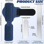 Jutom 4 Pieces Toe Splint Straightener Hammertoe Corrector Brace for Women and Men Broken Toe Support Wrap Covers for Bent, Claw, Crooked Toes (Blue)
