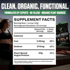 VEDGE Vegan Protein Powder - Plant Protein Powder with Pea, Pumpkin & Sunflower - USDA Organic, Amino Acids, Dairy Free, Gluten Free, Soy Free, Keto, Non GMO - Peanut Butter Cup - 20 Servings