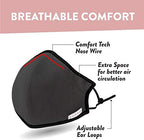 Shero Reusable Copper Infused Face Mask With Nose Wire, Washable, Breathable and Adjustable